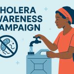 create a cholera outbreak informative, engaming and well designd poster for my blog