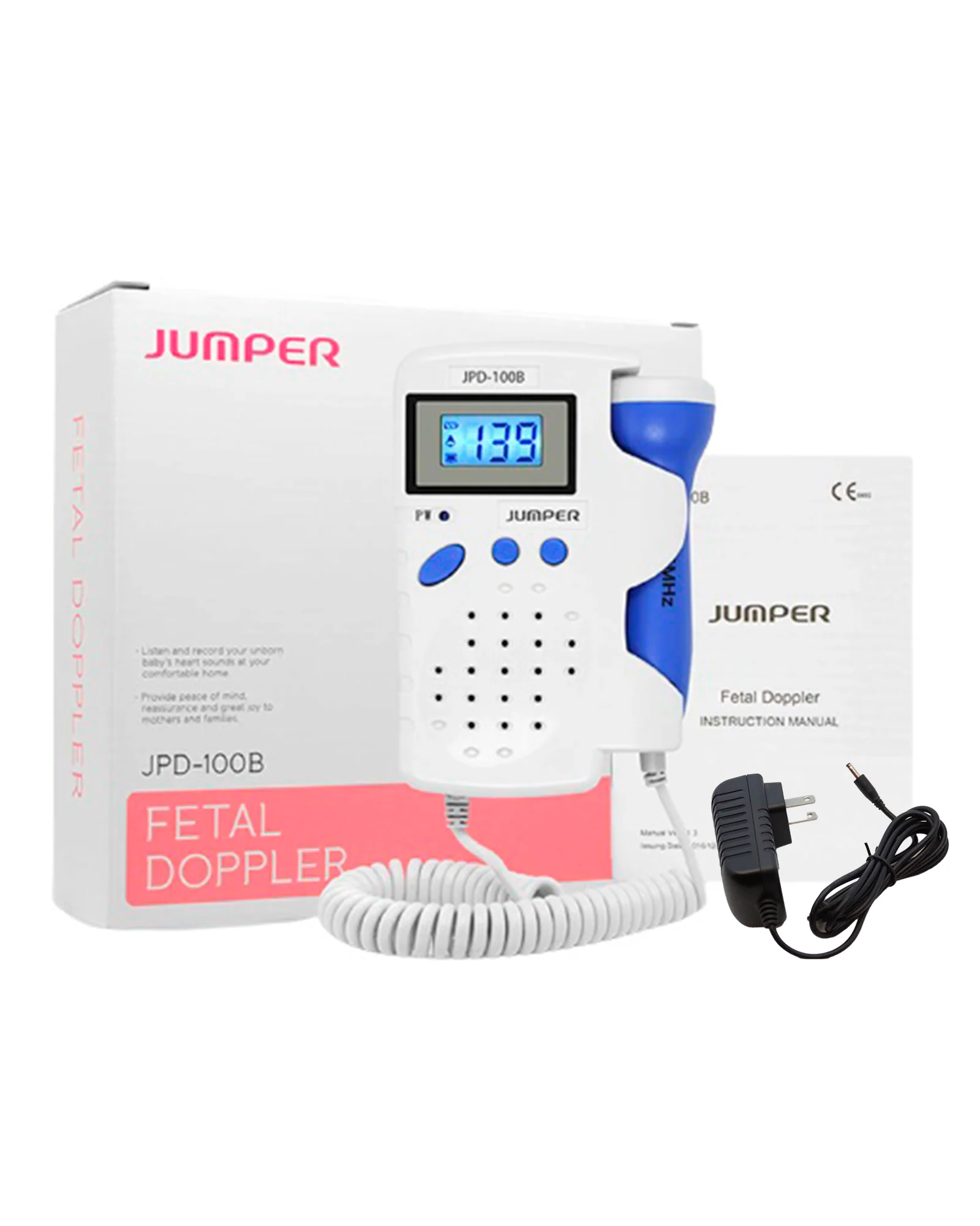 Fetal Doppler JPD-100B Handheld Fetal Heart Monitor